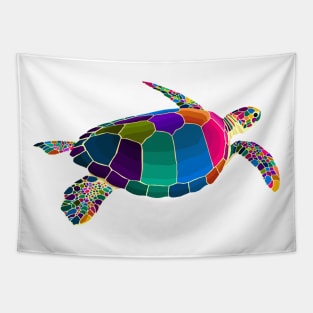 Turtle Pop Art Tapestry