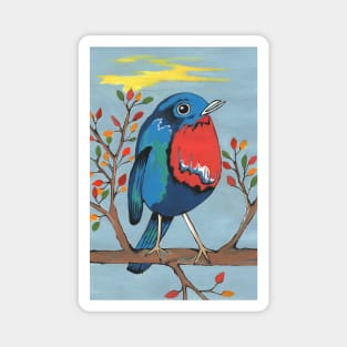 FUNNY Bird Painting Magnet