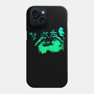 Pallas Cat - Green Phone Case