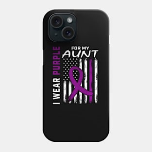 Purple For My Aunt Epilepsy Flag Support Phone Case