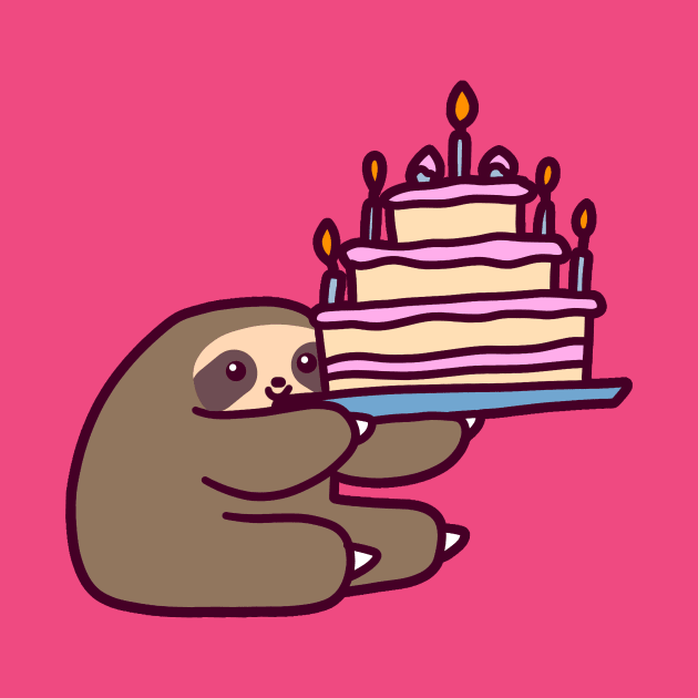 Birthday cake Sloth by saradaboru