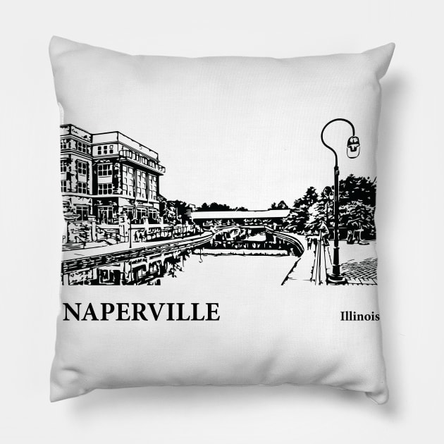 Naperville - Illinois Pillow by Lakeric