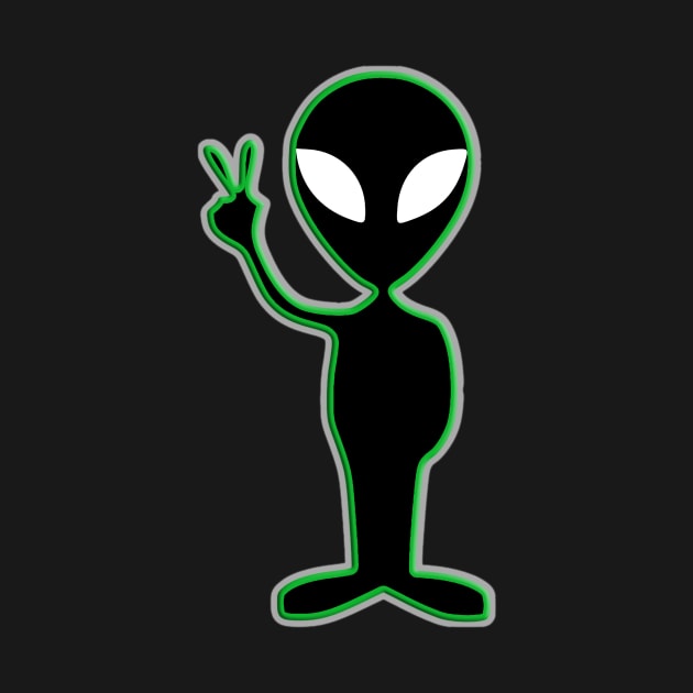 alien peace dude by rclsivcreative