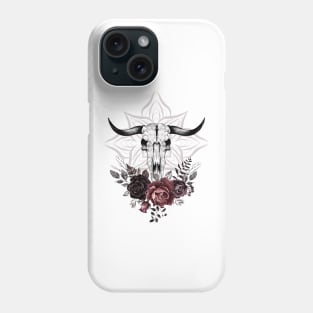 Skull and roses Phone Case