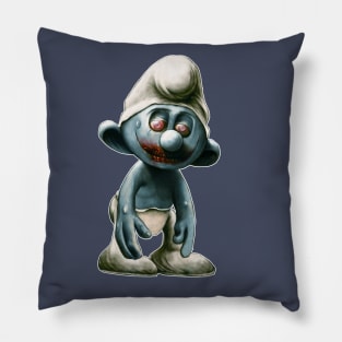 SMURF ZOMBIE CARTOON FUNNY Pillow