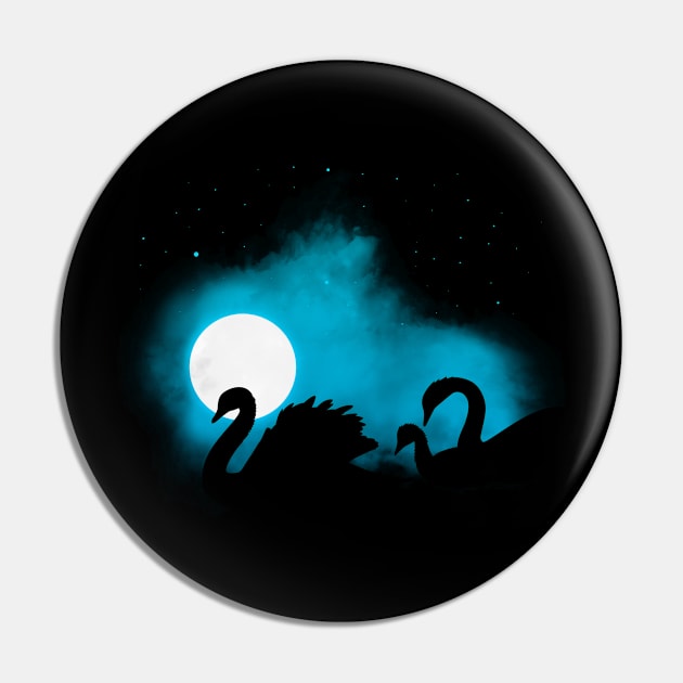 Swans in the mist Pin by albertocubatas