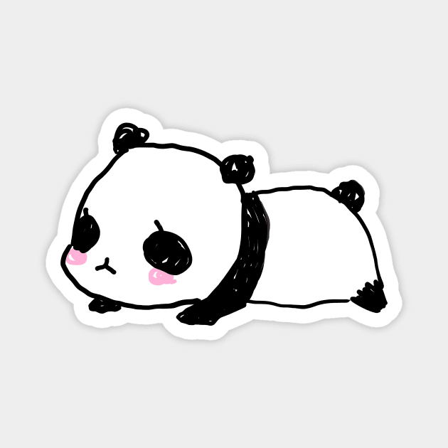 Scribble Panda Magnet by Freeminds