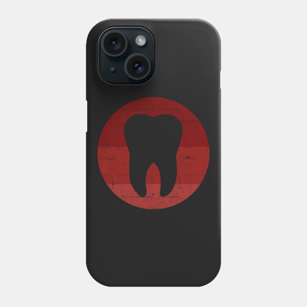 Tooth Vintage Sunshine - Dentist Dental Assistant Gift graphic Phone Case by theodoros20