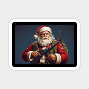 Soldier Santa Magnet