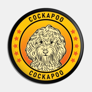 Cockapoo Dog Portrait Pin