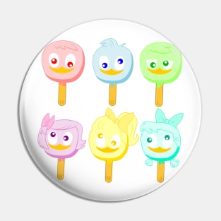 Ducktales Triplets  ice cream Pin