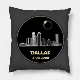 Dallas Solar Eclipse 2024 Pillow