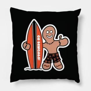 Surfs Up for the Cincinnati Bengals! Pillow