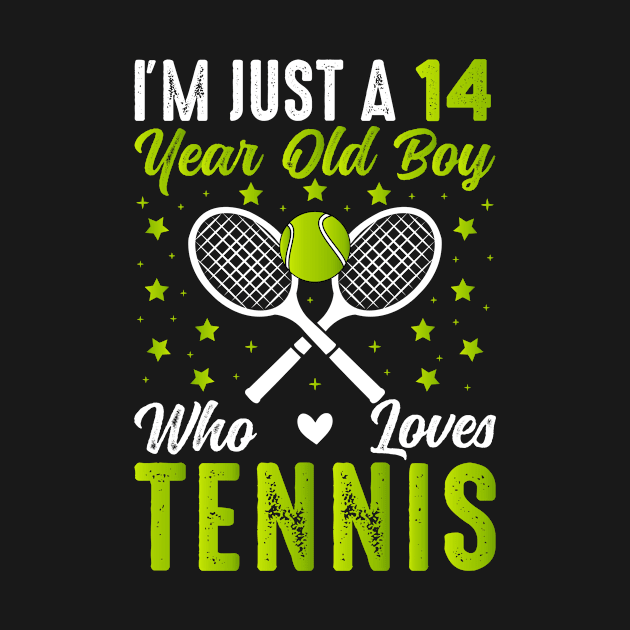 Tennis 14 Year Old Boy Birthday Christmas by loveshop