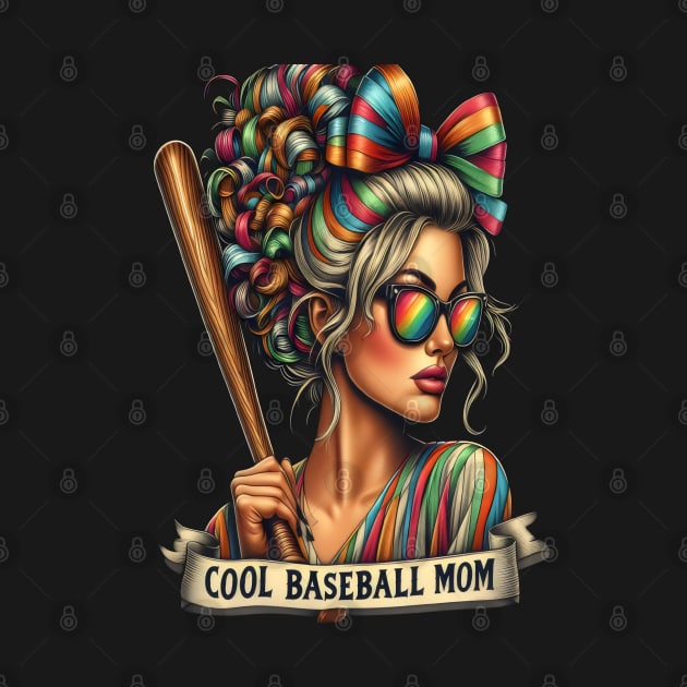 The Warrior Woman Cool Baseball Mom by coollooks