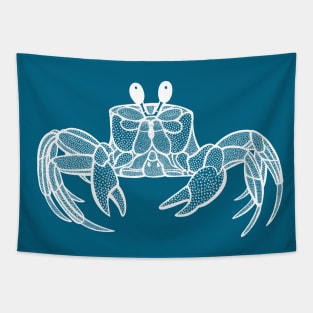 Ghost Crab drawing - detailed design for animal lovers Tapestry