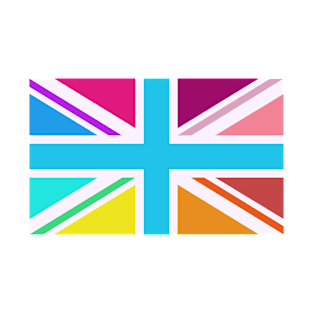 Multicolored Union Jack/flag (II) T-Shirt