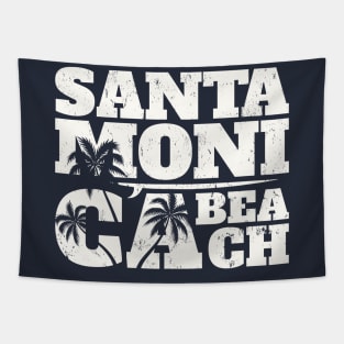 Santa monica beach Tapestry