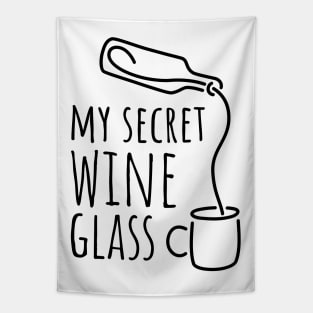 My Secret Wine Glass Tapestry