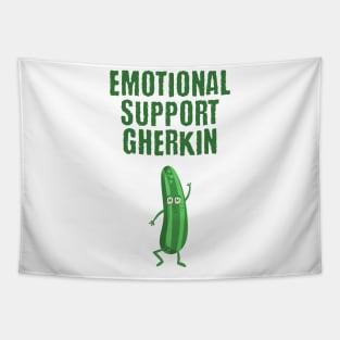 Emotional Support Gherkin funny pickle design Tapestry