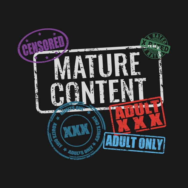 Mature Content Explicit Warning Stamp by CreativeFit