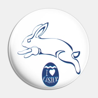 Easter Jumping Rabbit Pin