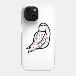 Winter snowy owl individual sticker Phone Case