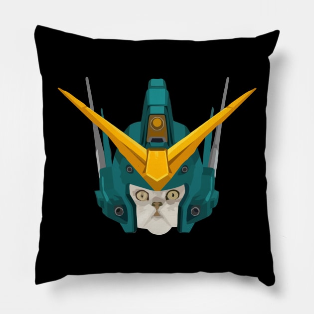 Gundam Heavyarms Cat Pillow by Bajingseng