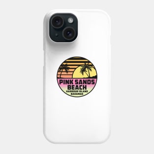 Pink Sands Beach Harbour Island Bahamas Tropical Beach Surfing Scuba Surf  Vacation Phone Case