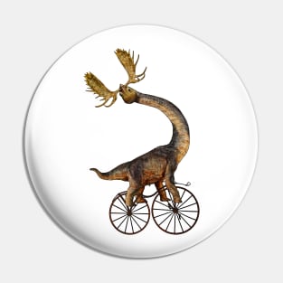 Brachiosaurus Brachiolope on Velocipede Pin