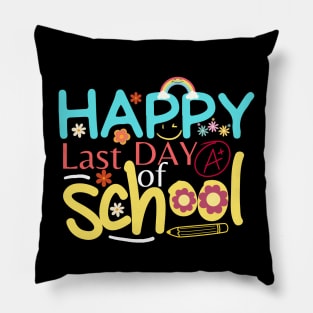 Happy Last Day of School Funny Teacher And Student Pillow