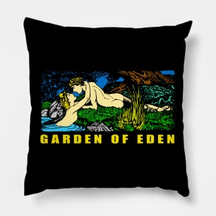 garden of eden Pillow