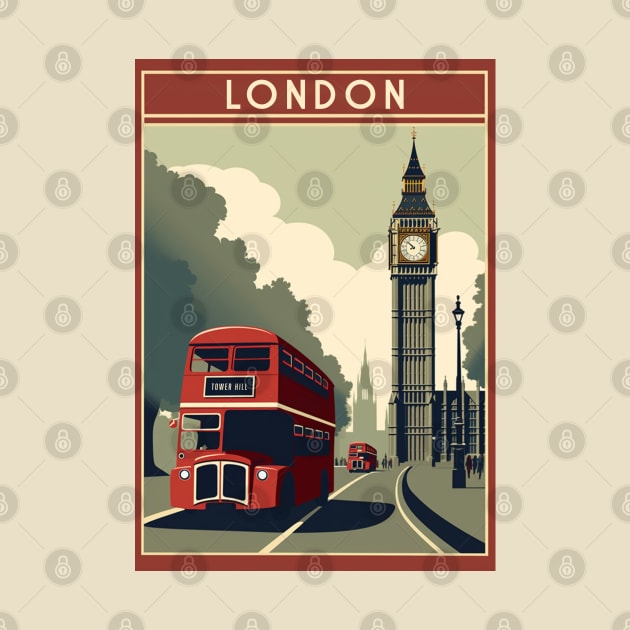London, England by Retro Travel Design