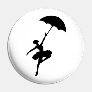 Funny ballerina ballet dancer Pin