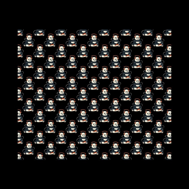 Gaming Panda Pattern by LetsBeginDesigns