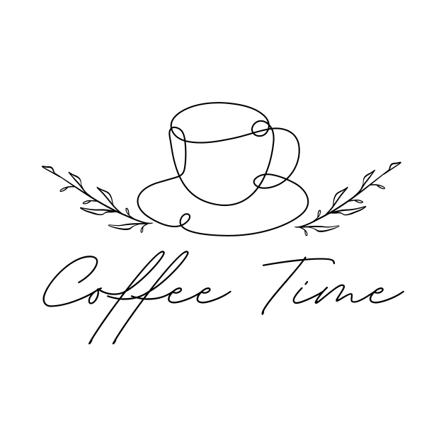 Coffee Time Line Art by Paul Andrew