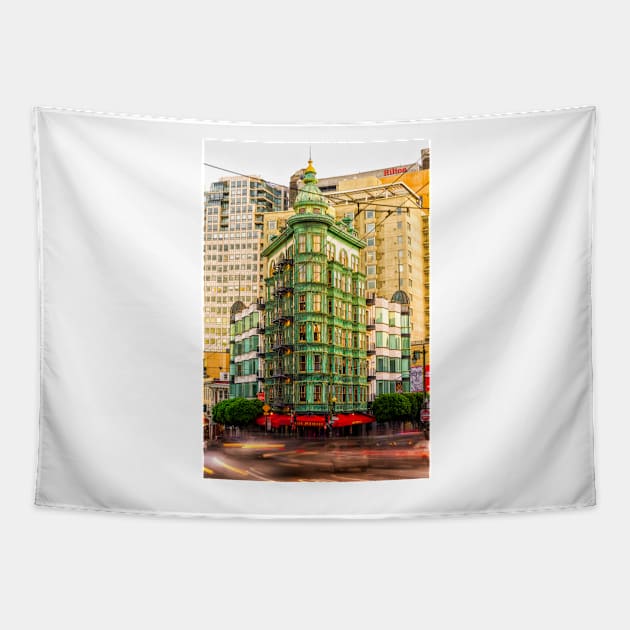 Sentinel Building Tapestry by jforno