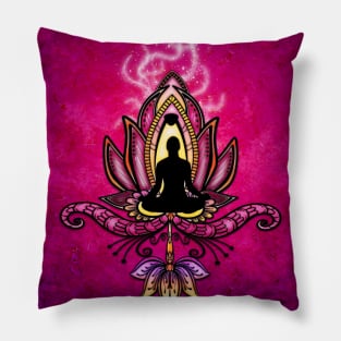 Wonderful colorful lotus flower Pillow