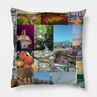 georgia aesthetic collage Pillow