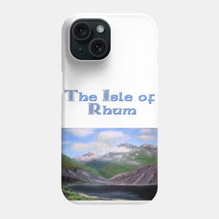 Isle of Rhum, original artwork, oils on board Phone Case