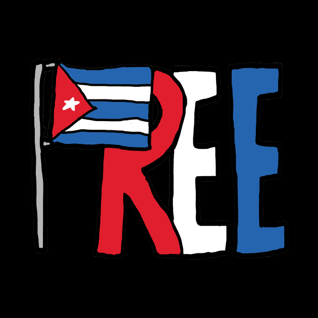 Free Cuba by Mark Ewbie