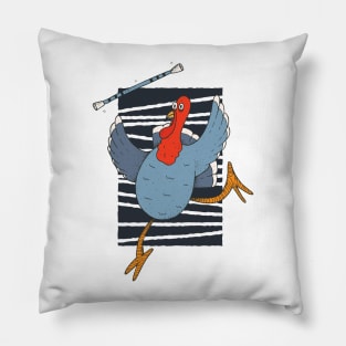 Baton Twirling Thanksgiving Turkey Pillow