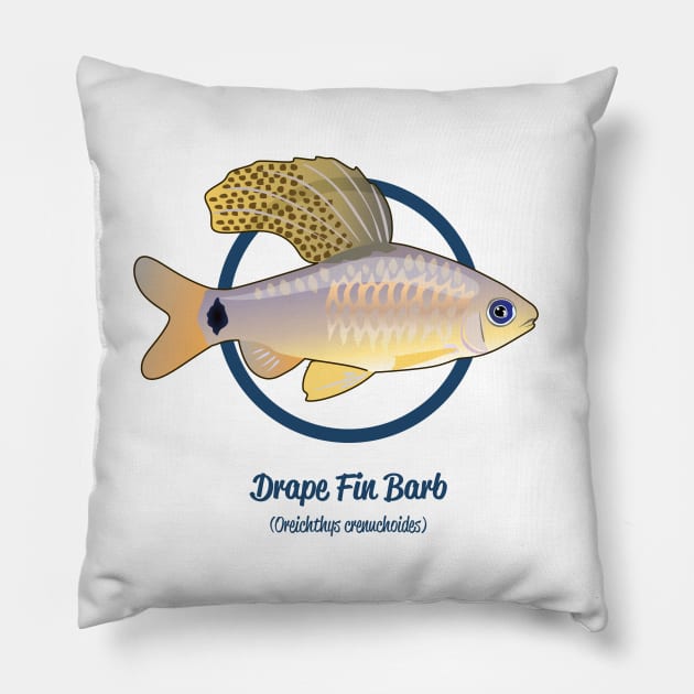 Drape Fin Barb Pillow by Reefhorse