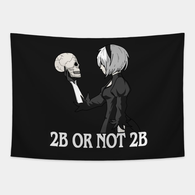 2B or not 2B Tapestry by SmolKitsune