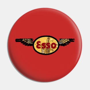 ESSO  EXXON VINTAGE AVIATION GRAPHIC SIGN Pin