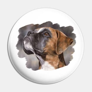 Boxer Painting Pin