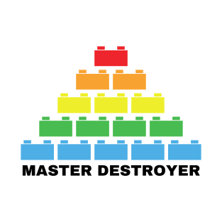 Master Destroyer Lego Brick White T-Shirt