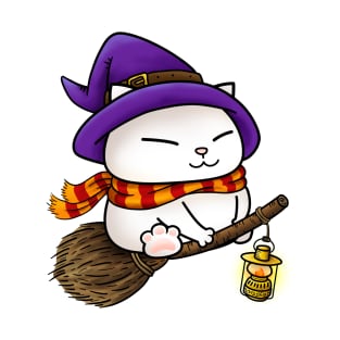 Halloween Cat Witch Kitty T-Shirt