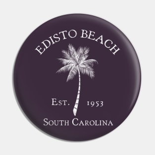 Edisto Beach South Carolina Est 1953 Vintage Palmetto Pin