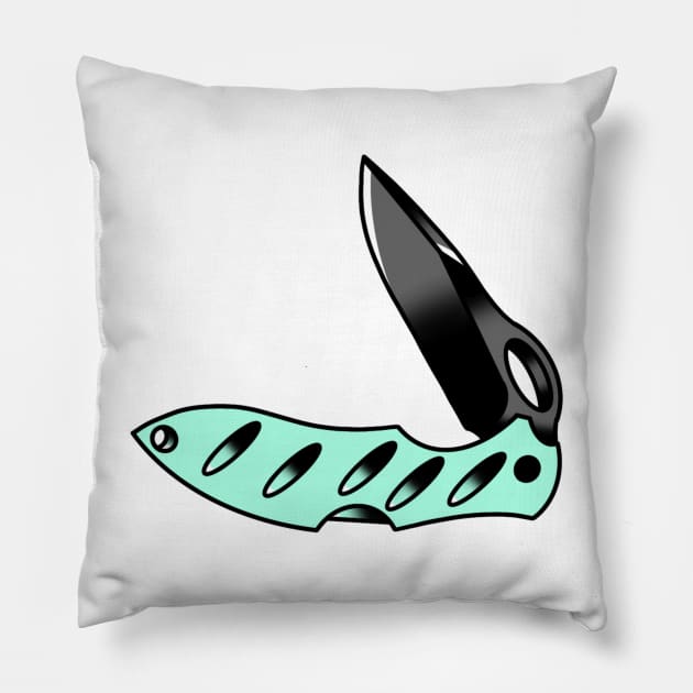 Flip Knife Pillow by drawingsbydarcy